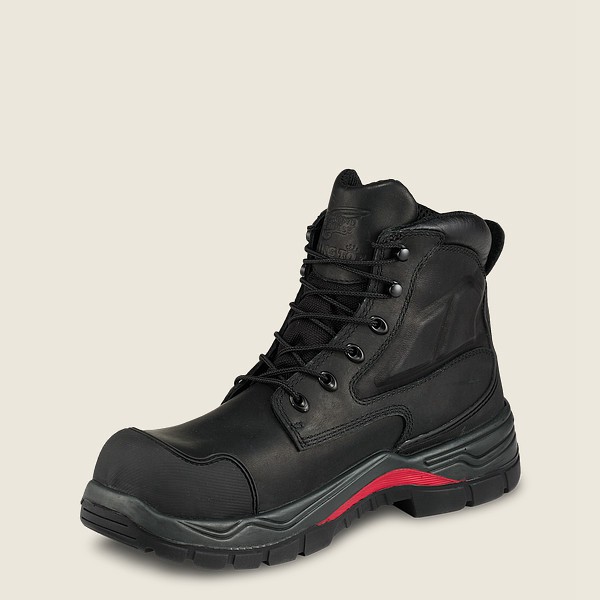 Botas de Seguridad Red Wing Hombre Negros - King Toe® Adc - 6-Inch Waterproof Toe - 126-UTZWKC